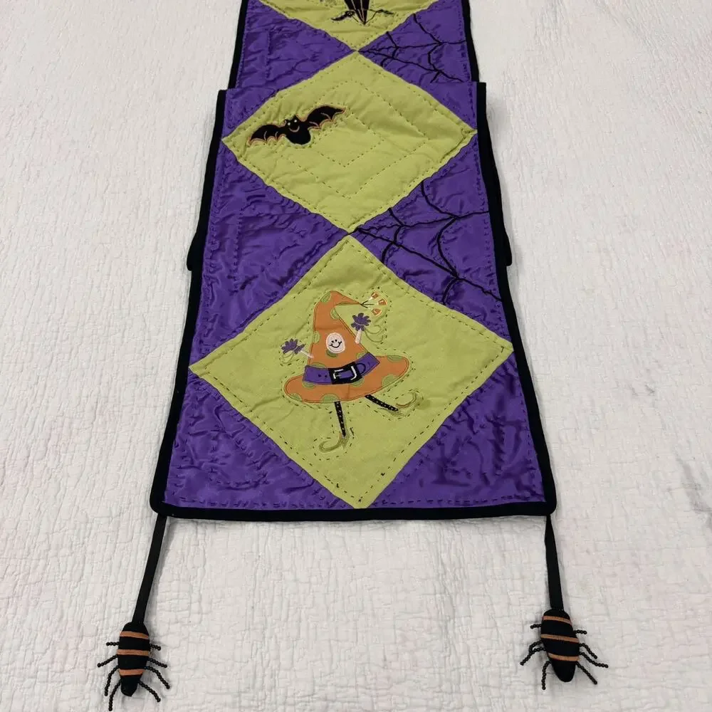 Handmade Quilted Halloween Table Runner